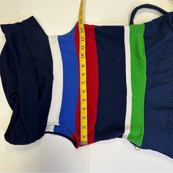 Lauren Ralph Lauren Color Block Dress with Rope Style Belt - Size M - Picture 10 of 15